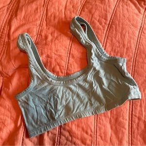 Light blue ARQ wide strap bra